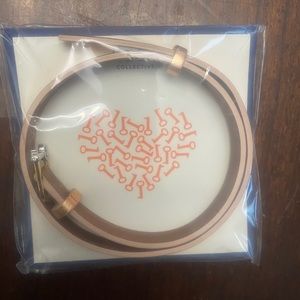 KEEP NIP double leather rose gold/saddle bracelet